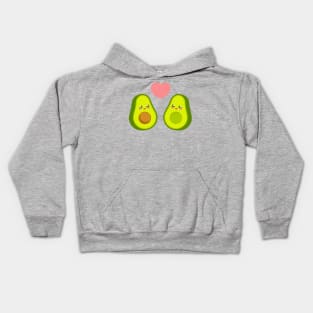 Avocado Couple In Love Kids Hoodie